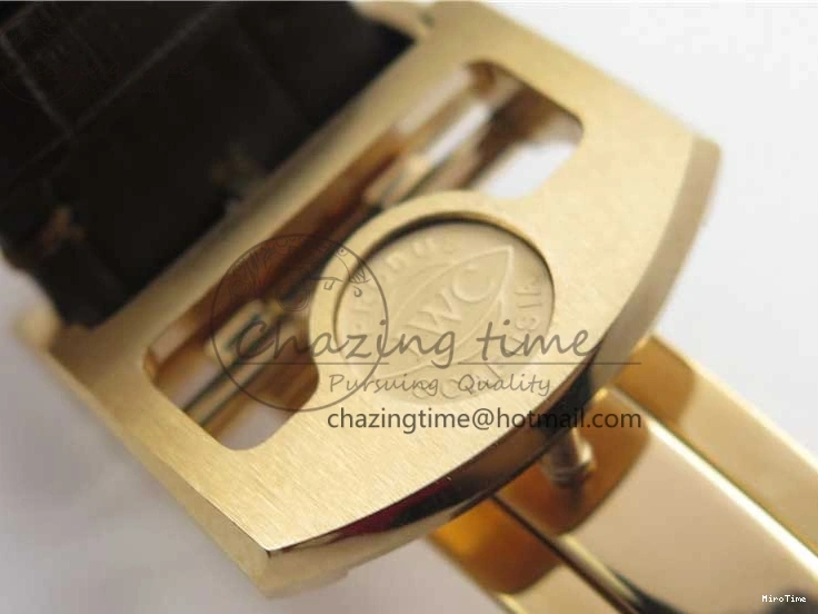 MIROTIME 0417 Portugieser Chrono  42 IW390406 RG ZF 1:1 Best Edition Blue Dial on Brown Leather Strap A Durable 7129